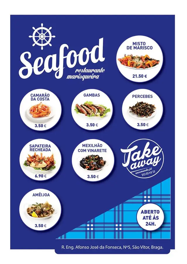 Interior e pratos do SeaFood em Braga, Braga (2)